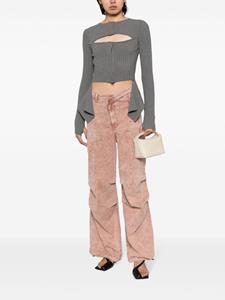 ANDREĀDAMO Jeans met wijde pijpen - Roze