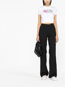Off-White Bootcut pantalon - Zwart