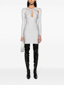 Coperni twisted cut-out mini dress - Grijs