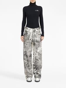 mm6maisonmargiela MM6 Maison Margiela Broek met toelopende pijpen - Zwart