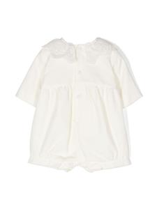 jesurumbaby JESURUM BABY Piccolo Cà Foscari fluwelen romper - Wit