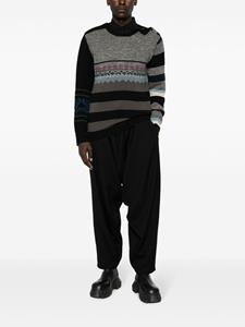 yohjiyamamoto Yohji Yamamoto Gedrapeerde broek - Zwart