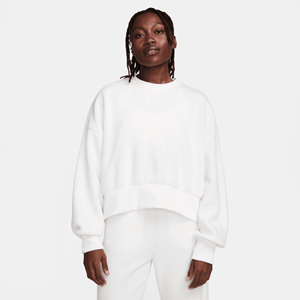 Nike Damessweatshirt met ronde hals Sportkleding Pluche Mod Crop Ronde hals Zeil/zeil