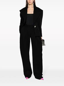 theattico The Attico Pantalon met wijde pijpen - Zwart
