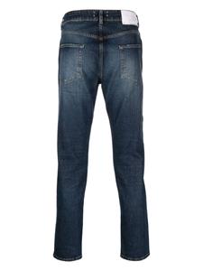 Jeans met logopatch - Blauw