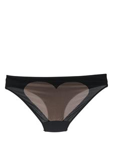 marliesdekkers Marlies Dekkers Slip met mesh vlak - Zwart