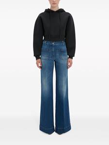 victoriabeckham Victoria Beckham Hoodie met geborduurd logo - Zwart