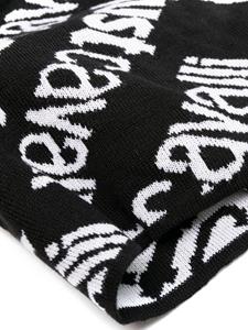 justcavalli Just Cavalli Muts met intarsia logo - Zwart
