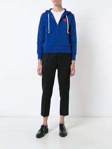 Comme Des Garçons Play hoodie met rits - Blauw