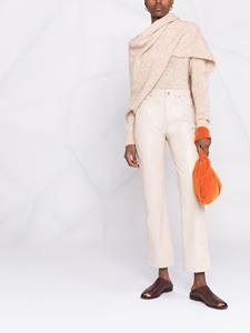 Nanushka Broek van imitatieleer - Beige
