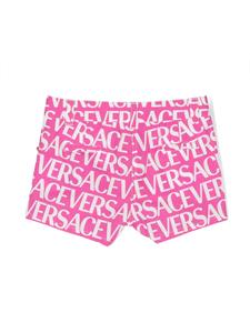 Versace Kids Shorts met logoprint - Roze