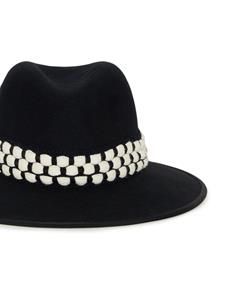 DESTREE Fedora hoed met lint - Zwart