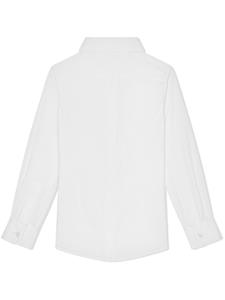 dolce&gabbanakids Dolce & Gabbana Kids Katoenen smokingshirt - Wit