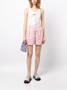 chanelpre-owned CHANEL Pre-Owned 1990-2000s shorts met CC-knopen - Roze