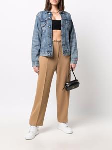 célinepre-owned Céline Pre-Owned 1980s pre-owned pantalon met kettingdetail - Bruin