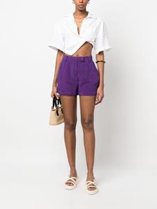 dolce&gabbanapre-owned Dolce & Gabbana Pre-Owned 2000s high-waist mini-shorts - Paars