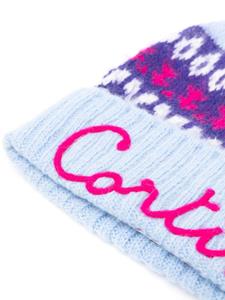 mc2saintbarth MC2 Saint Barth Muts met geborduurde tekst - Blauw