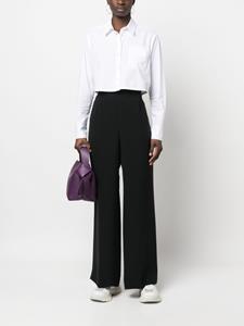 giorgioarmanipre-owned Giorgio Armani Pre-Owned 1990s pantalon met wijde pijpen - Zwart