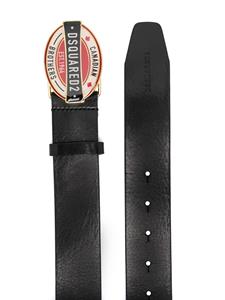 DSQUARED2 Riem met logogesp - Zwart