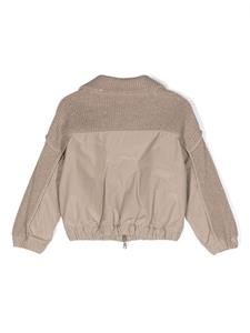 brunellocucinellikids Brunello Cucinelli Kids Jack met verlaagde schouders - Beige