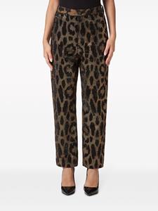 philippplein Philipp Plein Jeans met kristallen - Bruin