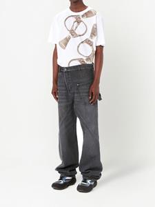 jwanderson JW Anderson Gedraaide cargo jeans - Grijs