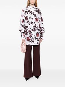 Patou Blousejurk met bloemenprint - Wit