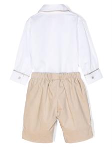 lastupenderia La Stupenderia Katoenen T-shirt en broek - Beige