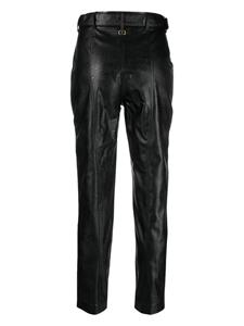 TWINSET Broek van imitatieleer - Zwart