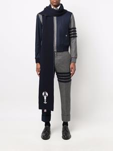 Thom Browne Intarsia sjaal - Blauw