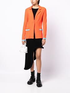 chanelpre-owned CHANEL Pre-Owned 2002 blazer van badstof - Oranje