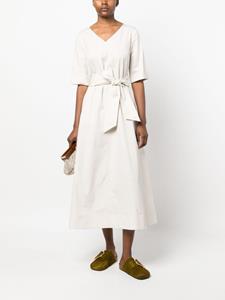 lorenaantoniazzi Lorena Antoniazzi Midi-jurk met ceintuur - Beige