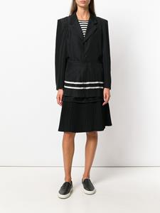 commedesgarçonspre-owned Comme Des Garçons Pre-Owned mantel met rokken - Zwart