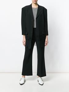 commedesgarçonspre-owned Comme Des Garçons Pre-Owned geknoopte blazer - Zwart