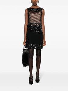 albertaferretti Alberta Ferretti Mini-rok met kralen - Zwart