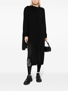 yohjiyamamoto Yohji Yamamoto Asymmetrische midi-jurk - Zwart