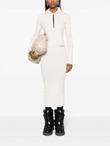 Jil Sander Midi-jurk met logoprint - Beige