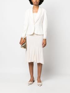 christiandiorpre-owned Christian Dior Pre-Owned 1990s blazer met sjaalrevers - Beige