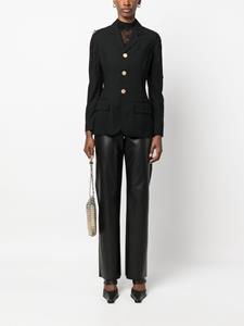 jeanpaulgaultierpre-owned Jean Paul Gaultier Pre-Owned 1990s pre-owned gehaakte blazer - Zwart