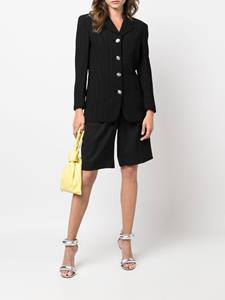 versacepre-owned Versace Pre-Owned 1990s pre-owned blazer met enkele rij knopen - Zwart