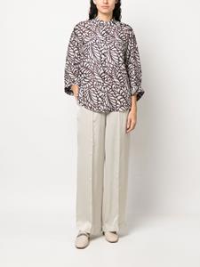 brunellocucinelli Brunello Cucinelli Pantalon met elastische taille - Beige