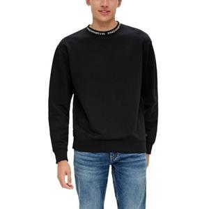 QS Sweatshirt mit Jacquard-Blende