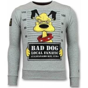 Local Fanatic Bad dog trui cartoon sweater