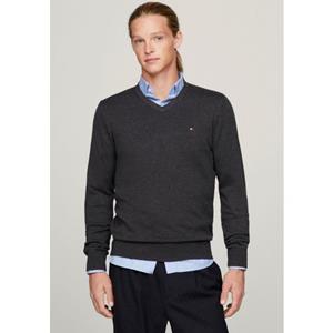 Tommy Hilfiger V-Ausschnitt-Pullover CLASSIC COTTON V NECK