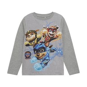 Minymo Jongens shirt paw patrol licht grijze melange