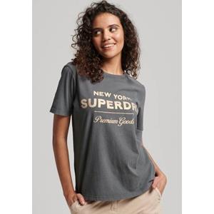 Superdry Rundhalsshirt "LUXE METALLIC LOGO T SHIRT"
