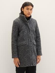 TOM TAILOR Denim Kurzmantel, mit Reißverschluss und Druckknopfleiste