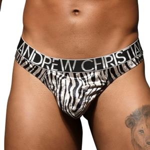 andrewchristian Andrew Christian Almost Naked Posh Zebra Thong 