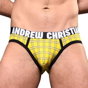 andrewchristian Andrew Christian Almost Naked Plaid Brief 