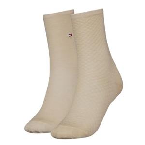 Tommy Hilfiger 2 stuks Women Diamond Structure Socks 